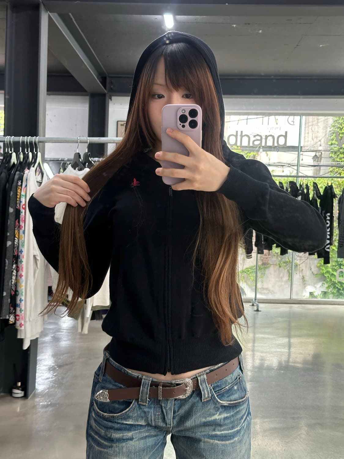 히스테릭글래머 히스걸 빅로고후드집업 상품이미지4