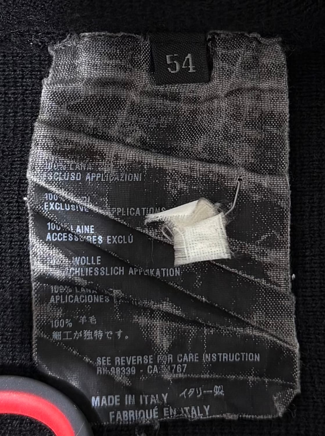 프라다 레드탭 레터링 로고 니트 상품이미지5