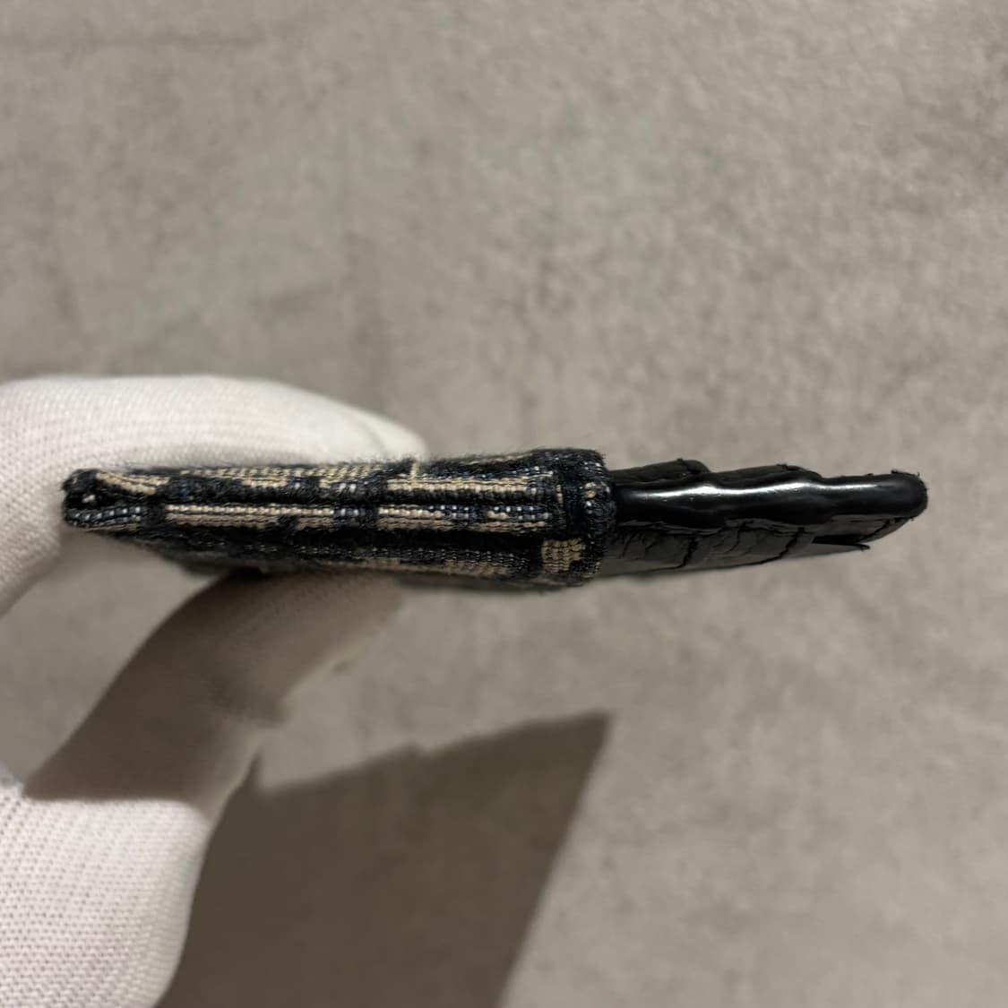 S OS사이즈 디올 오블리크 3단 카드지갑 베이지 상품이미지3