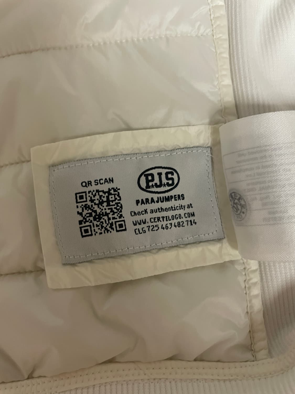 파라점퍼스 경량패딩 화이트 M 상품이미지8