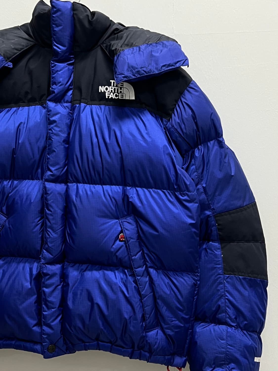 노스페이스 700필 윈드스토퍼 드롭 구스다운 패딩 자켓 블루 상품이미지3