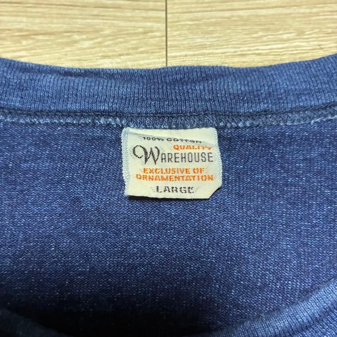 WAREHOUSE 웨어하우스 인디고 염색 포켓 티셔츠 상품이미지3