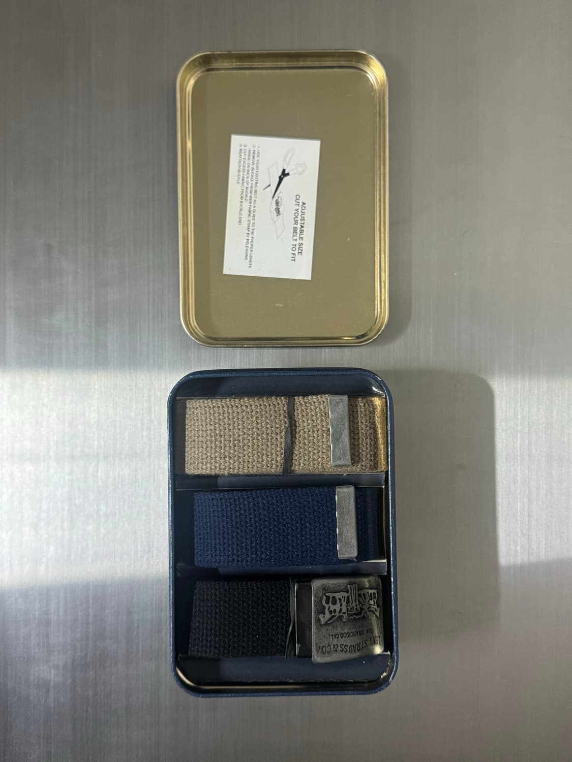 1970‘s 빈티지 리바이스 웹벨트, 버클 Levi’s 데드스탁 상품이미지3