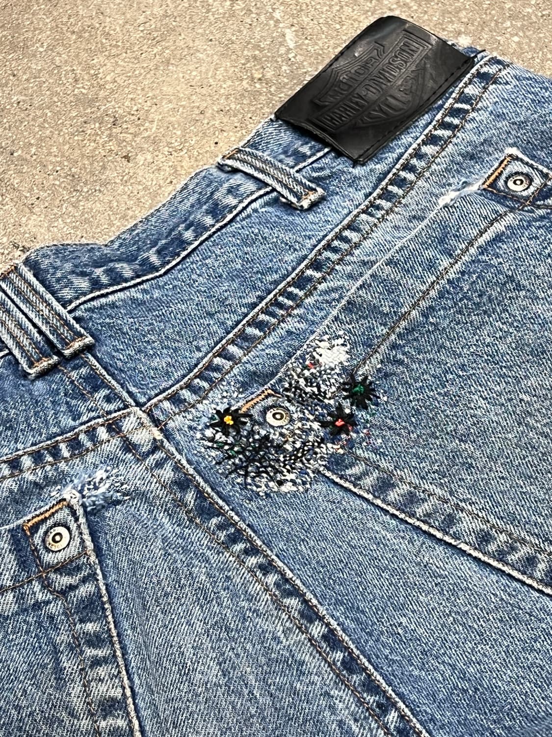 할리데이비슨 바이커 데님 팬츠 상품이미지1