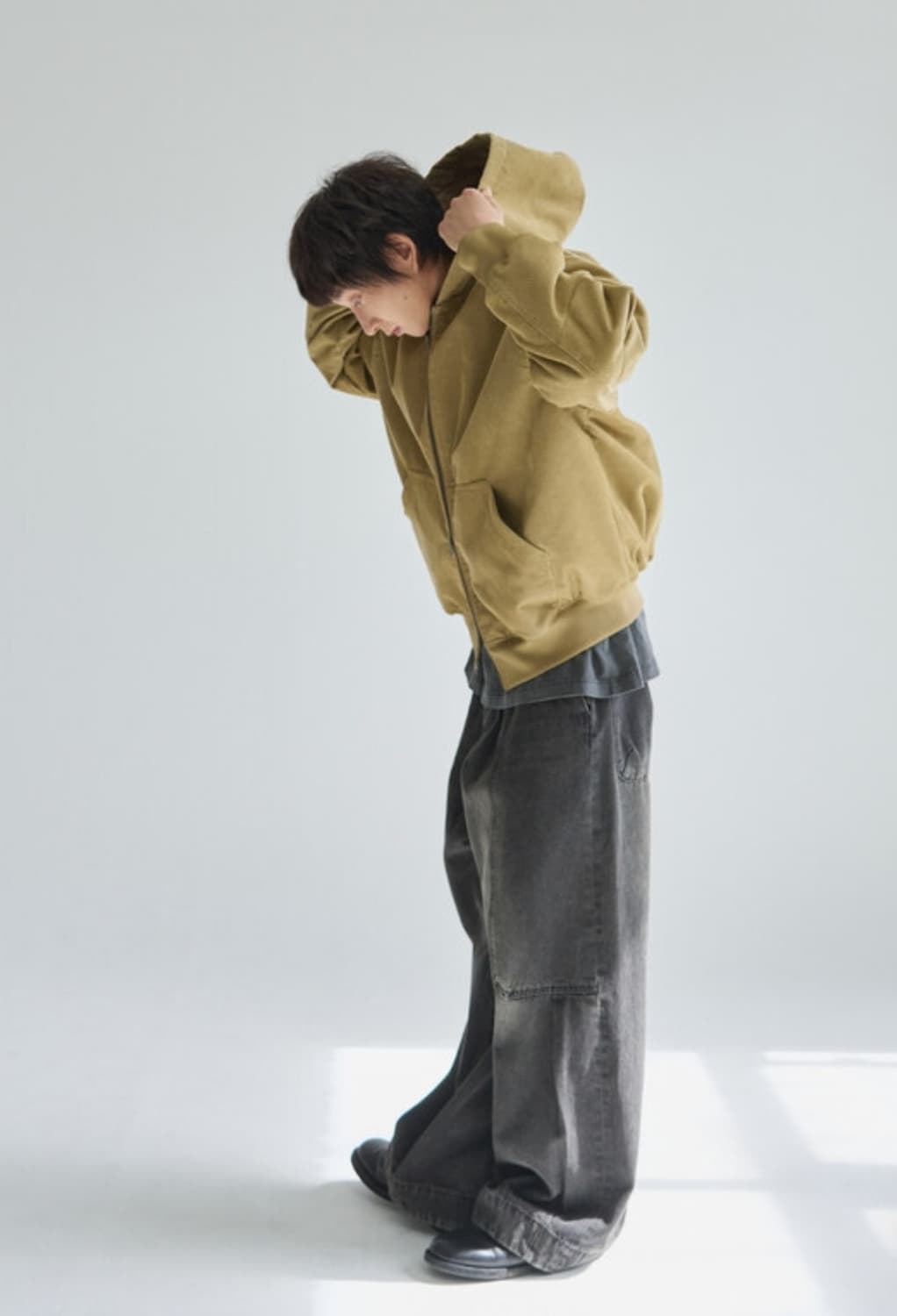 eastserviceshop 빈티지 후디드 봄버/새상품 상품이미지9