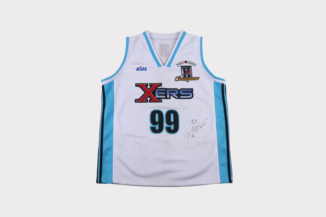 [L] KBL 원주 TG삼보 허재 친필싸인 유니폼 상품이미지1