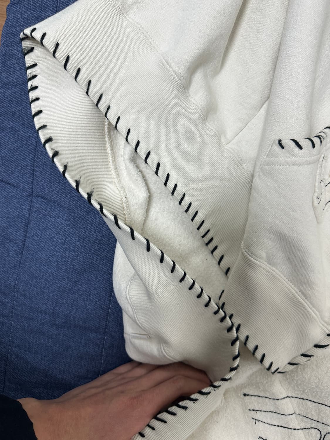 슈프림 요지야마모토 후드집업 화이트 m 새상품 상품이미지5