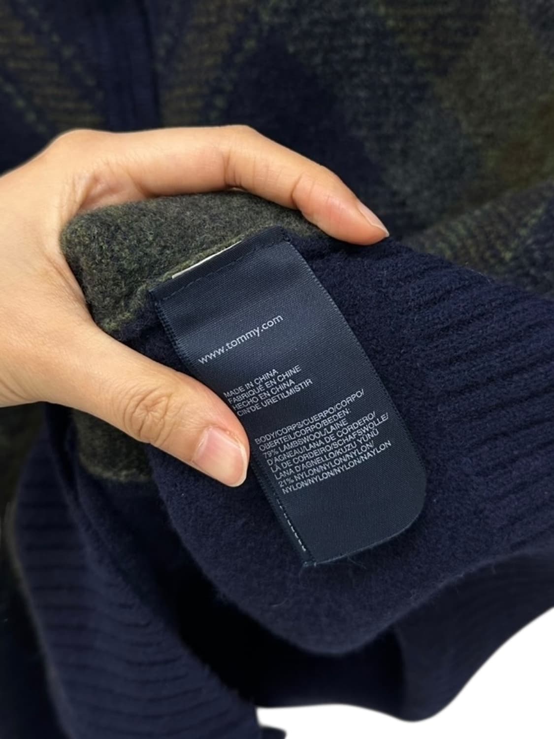 타미힐피거 울 니트집업 (XXL)  상품이미지7