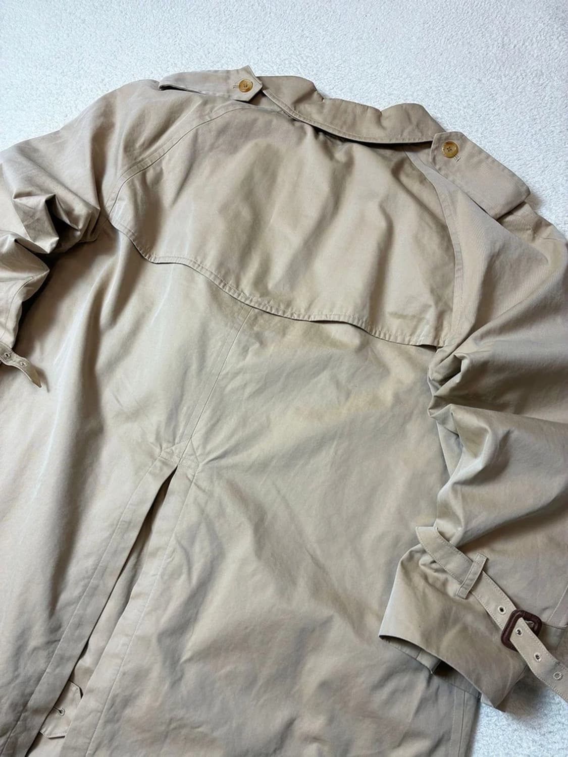 버버리 90's 더블브레스트 안감 노바체크 트렌치 코트 PN7530 상품이미지6