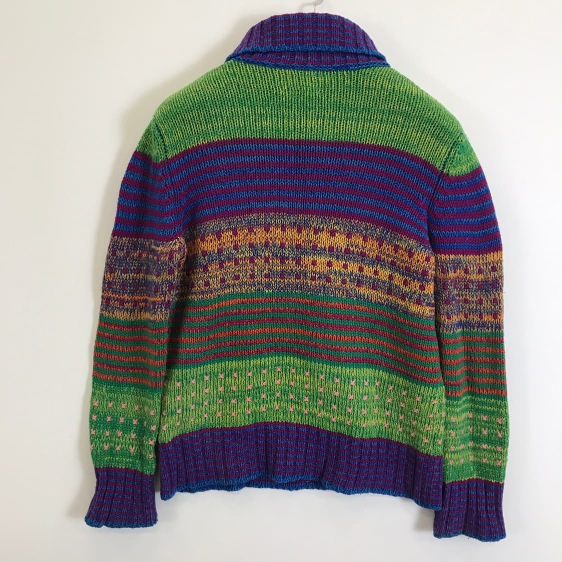 베네통 90s 이태리 빈티지패턴니트 [여성66-77] 상품이미지4