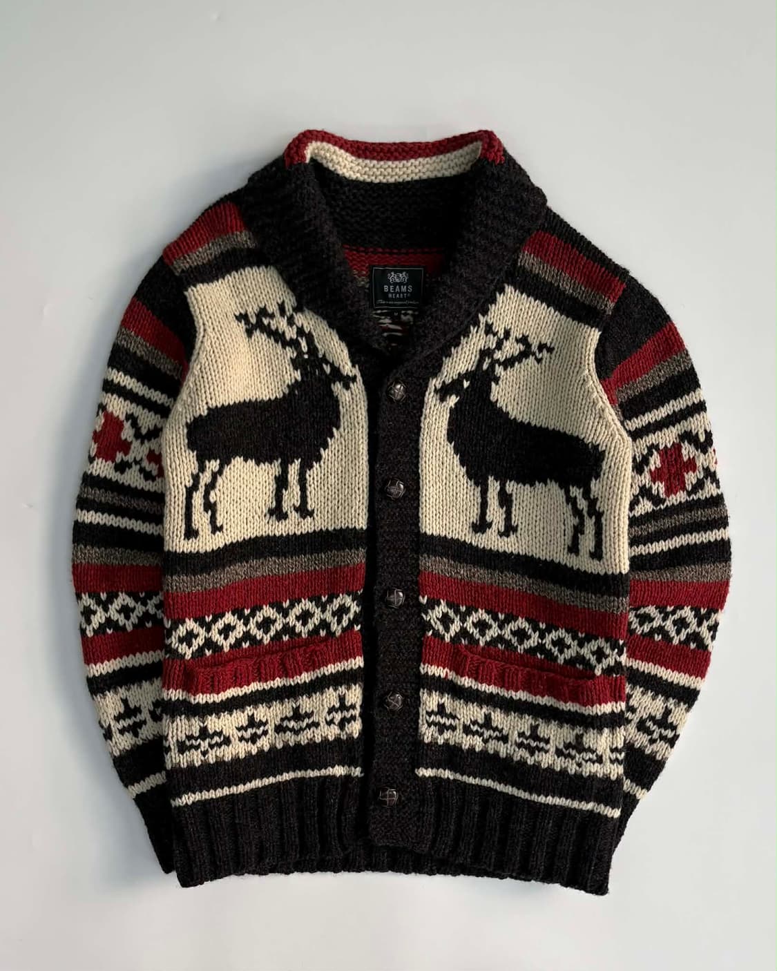 [M] 빔즈 노르딕 니트 스웨터 가디건 상품이미지1