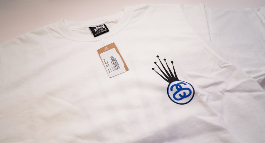 [새제품] 스투시 크라운 링크 티셔츠 화이트 S사이즈 상품이미지2