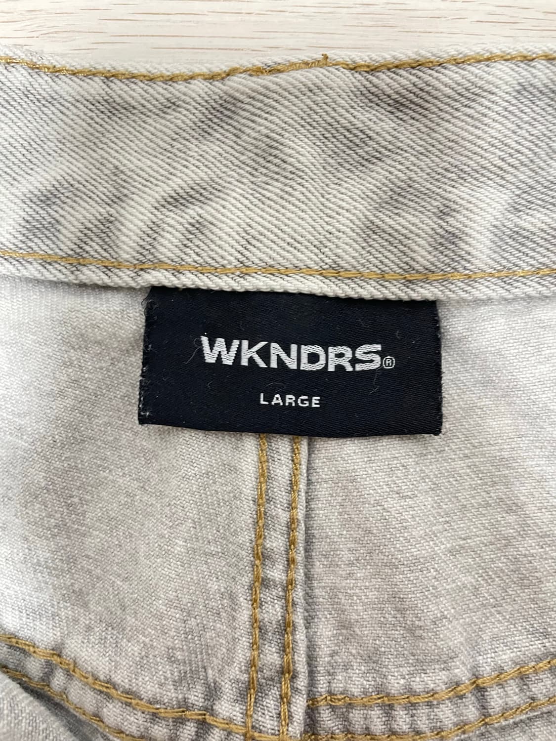 위캔더스 FACE DENIM PANTS 바지 L사이즈 상품이미지2