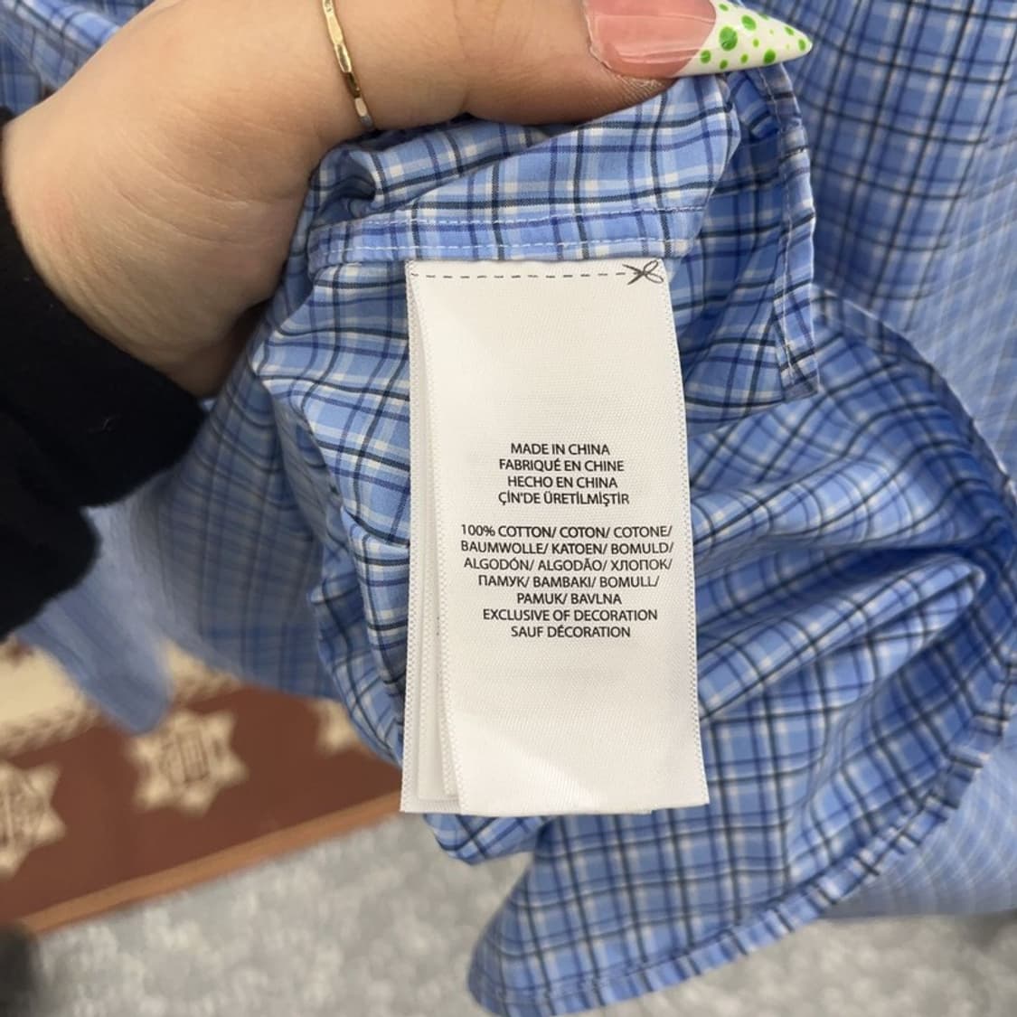 폴로 랄프로렌 컨트리 빈티지 모던캐주얼 체크 셔츠 L C09277 상품이미지6