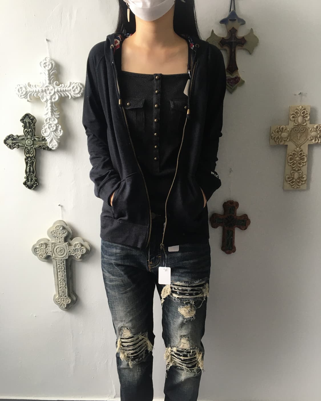 Disney mickey hood zip up 상품이미지7