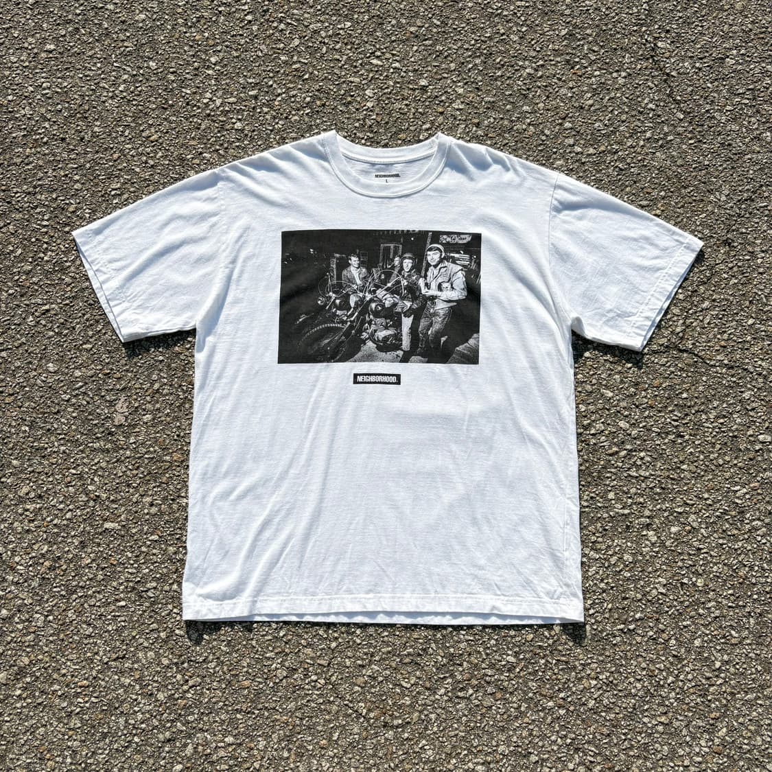 Neighborhood x Osamu Nagahama 화이트 반팔 티셔츠 상품이미지1