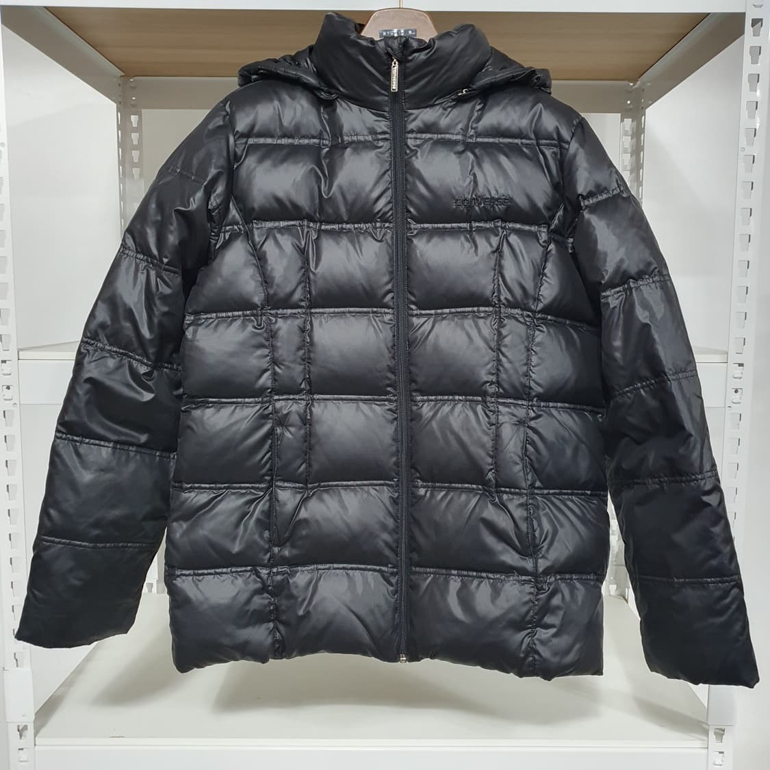 (95) 컨버스 블랙 덕다운 후드 패딩 상품이미지1