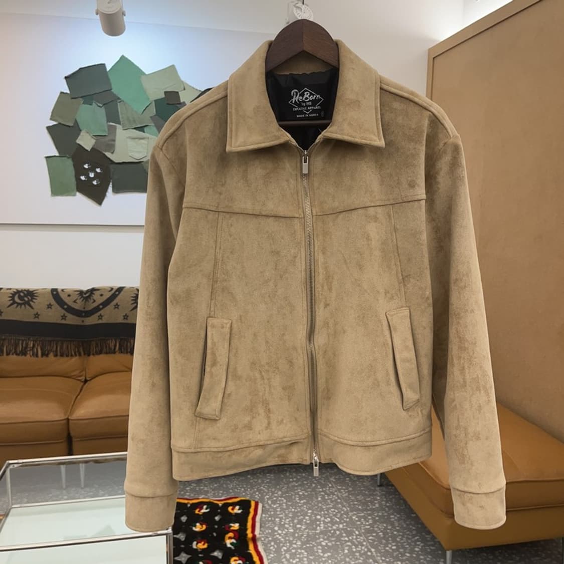 빈티지 스웨이드 트러커 자켓 L C06496 상품이미지3