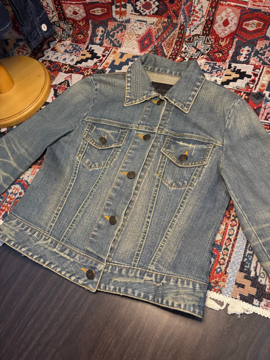 Vintage Denim trucker jacket 상품이미지1