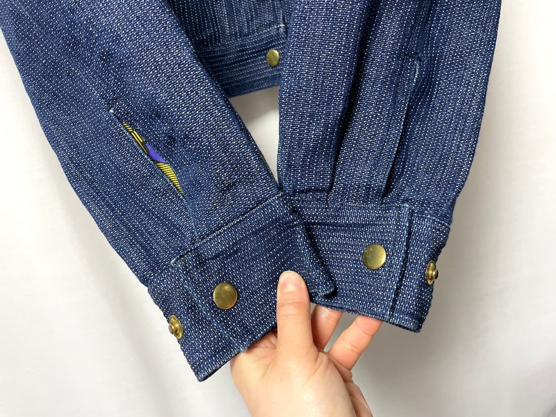 인도산 데님) 에센셜앤트워프 여성 세미크롭 트러커 청자켓 _ 인디고 상품이미지5