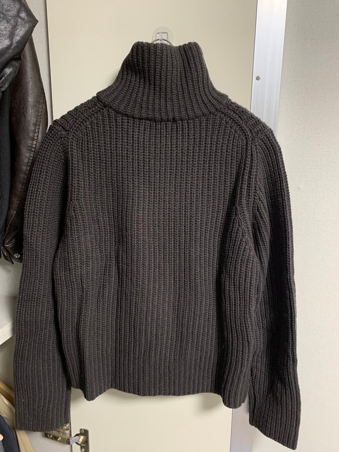 유니클로U 집업 가디건 브라운 M 상품이미지3