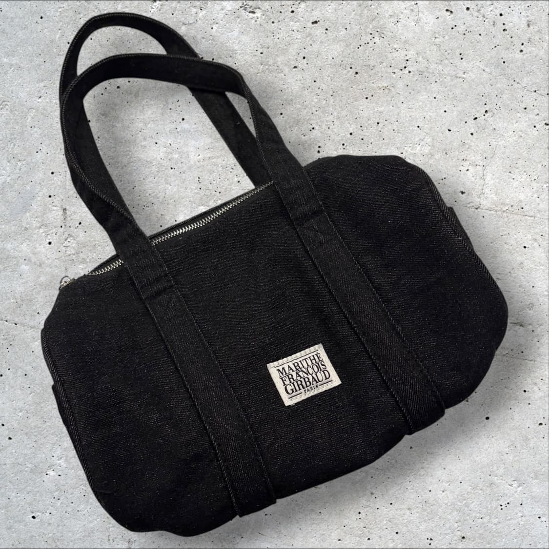 마리떼 프랑소와 저버 데님 토트백 블랙 원통백 이니스프리 상품이미지1