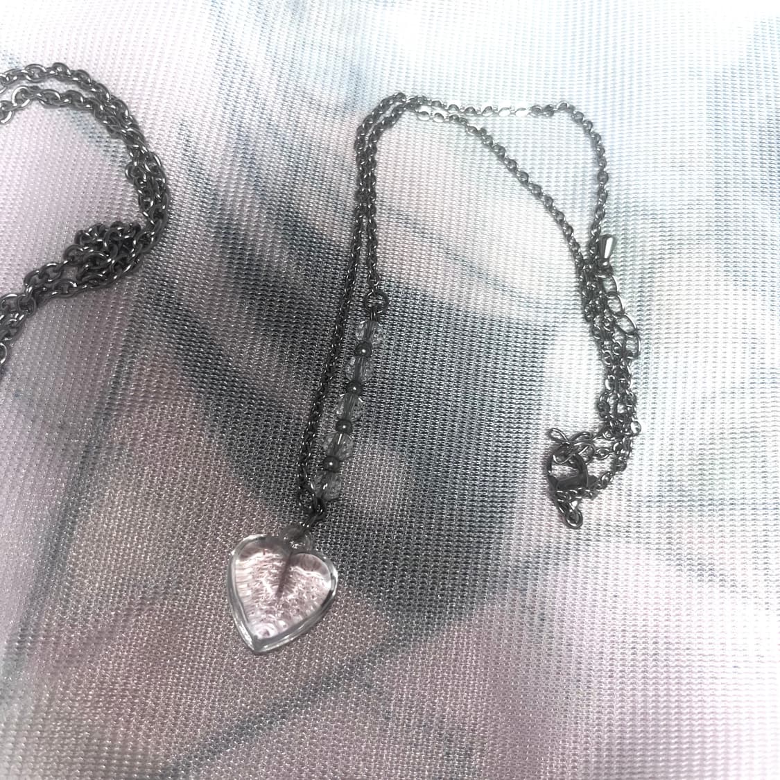 [2 set] Vintage Heart Necklace Set 상품이미지2