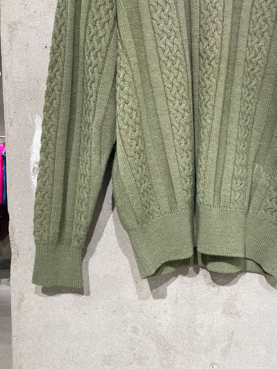 크리스찬 디올 스포츠 라이트 그린 케이블 니트 상품이미지4