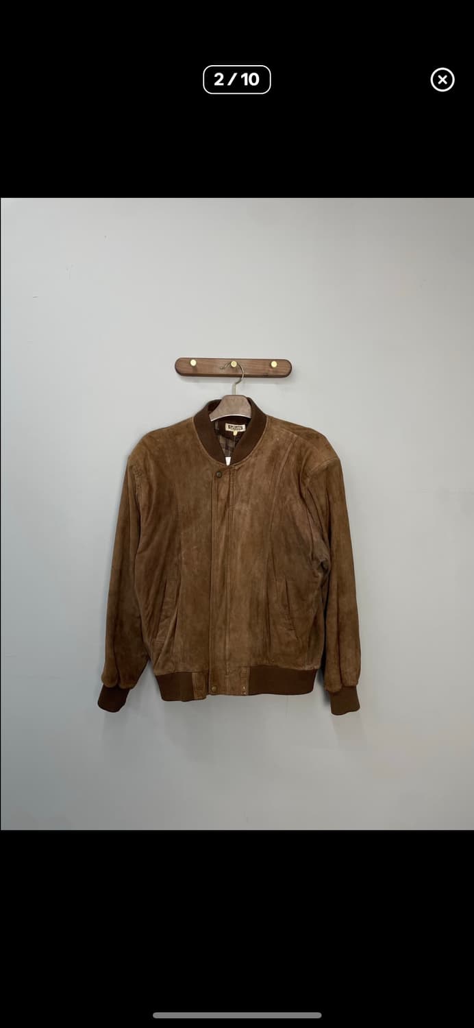 빈티지 브라운 스웨이드 봄버자켓 A3022 상품이미지2