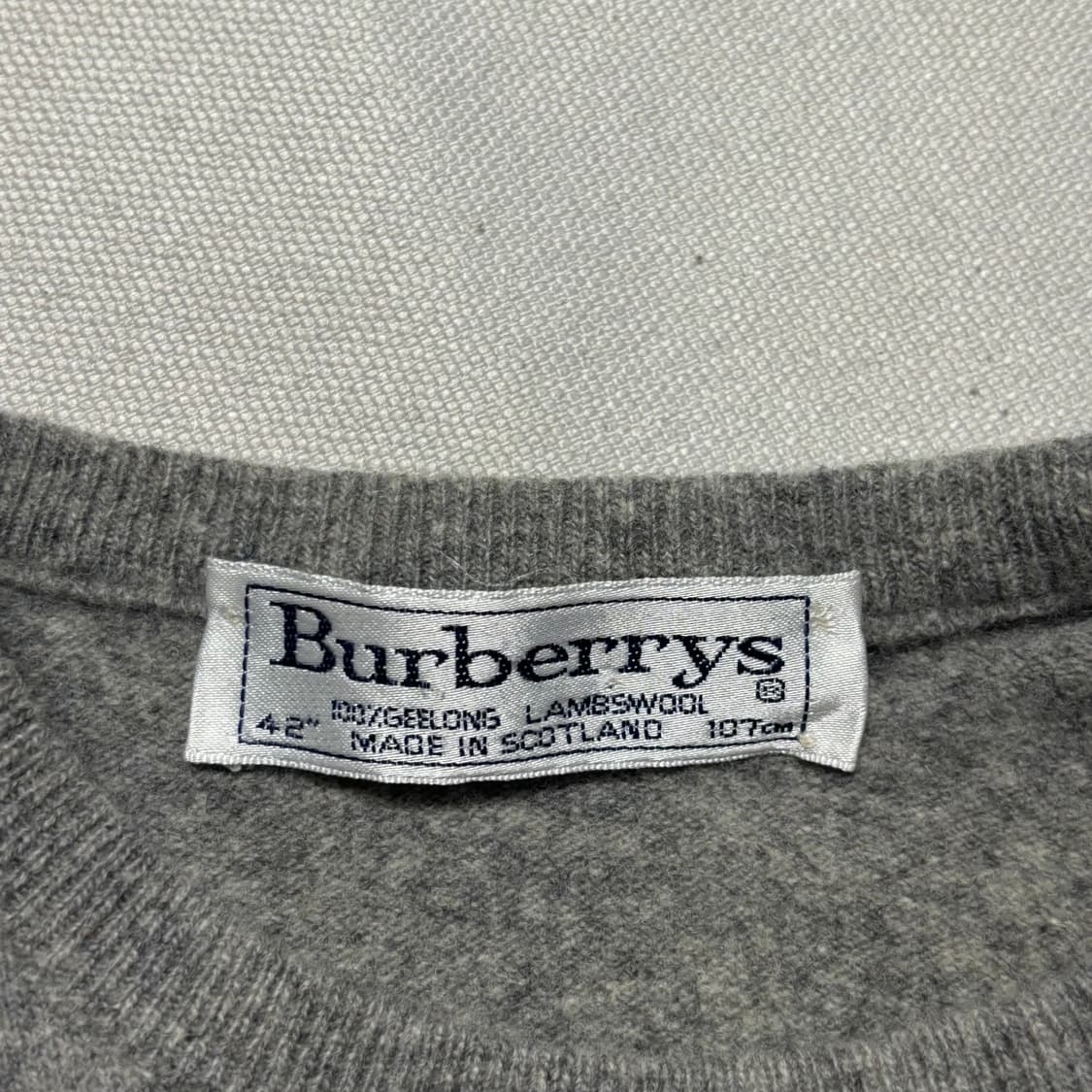 42 버버리 여성용 램스울 그레이 반팔 니트 상품이미지4