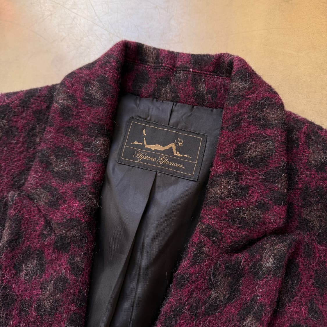 히스테릭 글래머 퍼플 레오파드 헤어리 코트 상품이미지3