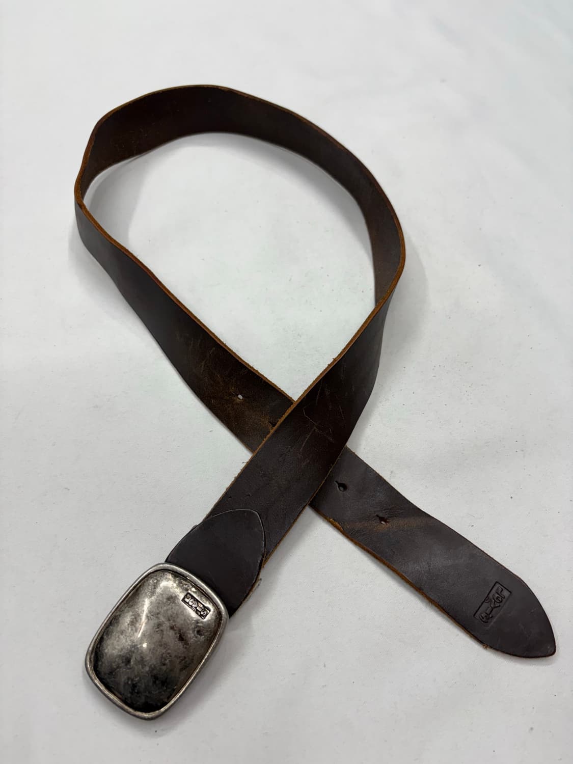 리바이스 웨스턴 빈티지 크롬 메탈 버클 벨트 상품이미지3