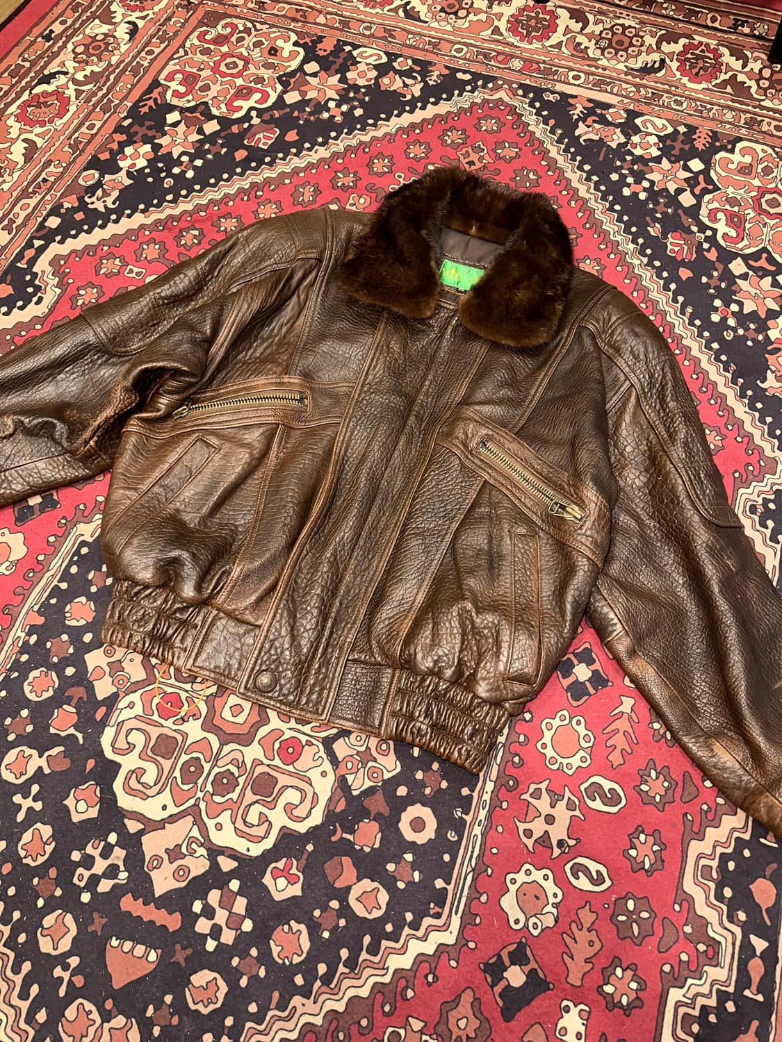 ( XL-2XL ) 가죽자켓 레더자켓 a2가죽 g1가죽 밀리터리 워크웨어 상품이미지5