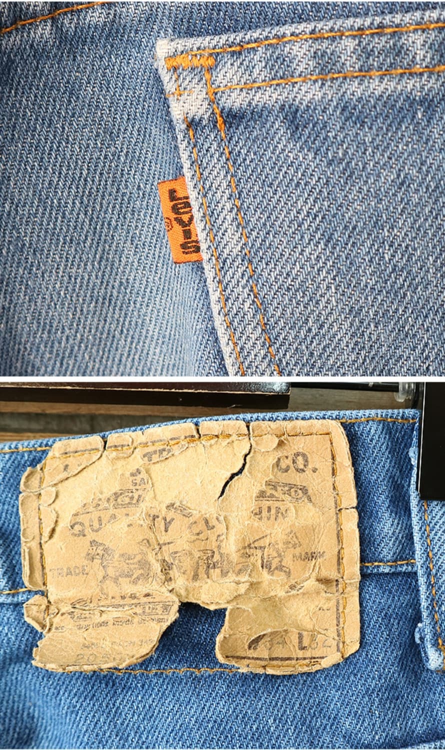 미국산 80S LEVIS 리바이스 20508 오렌지텝 빈티지 데님  

 상품이미지6