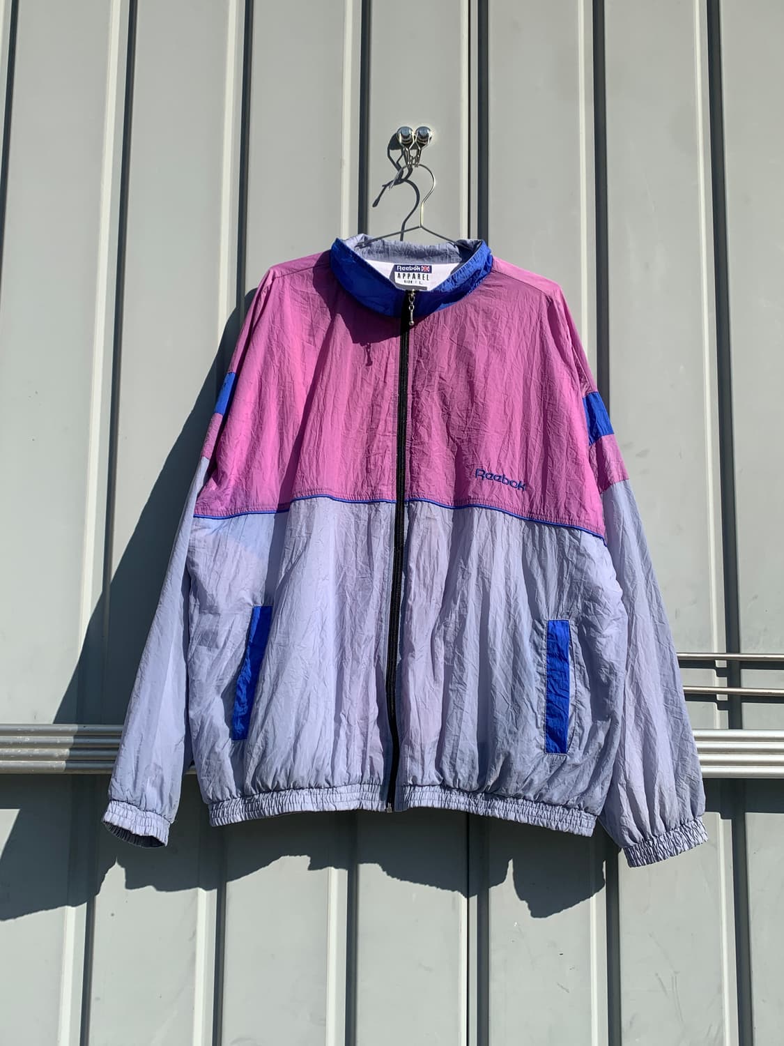 리복 어페럴 투톤 올드스쿨 바람막이 상품이미지2