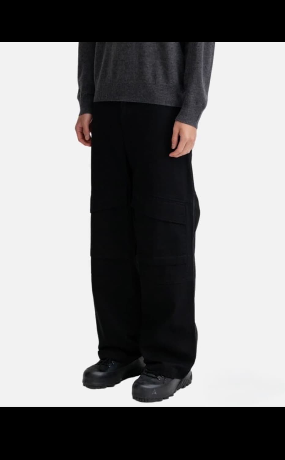 Eql 블랙 와이드 카고 팬츠 XL 상품이미지1