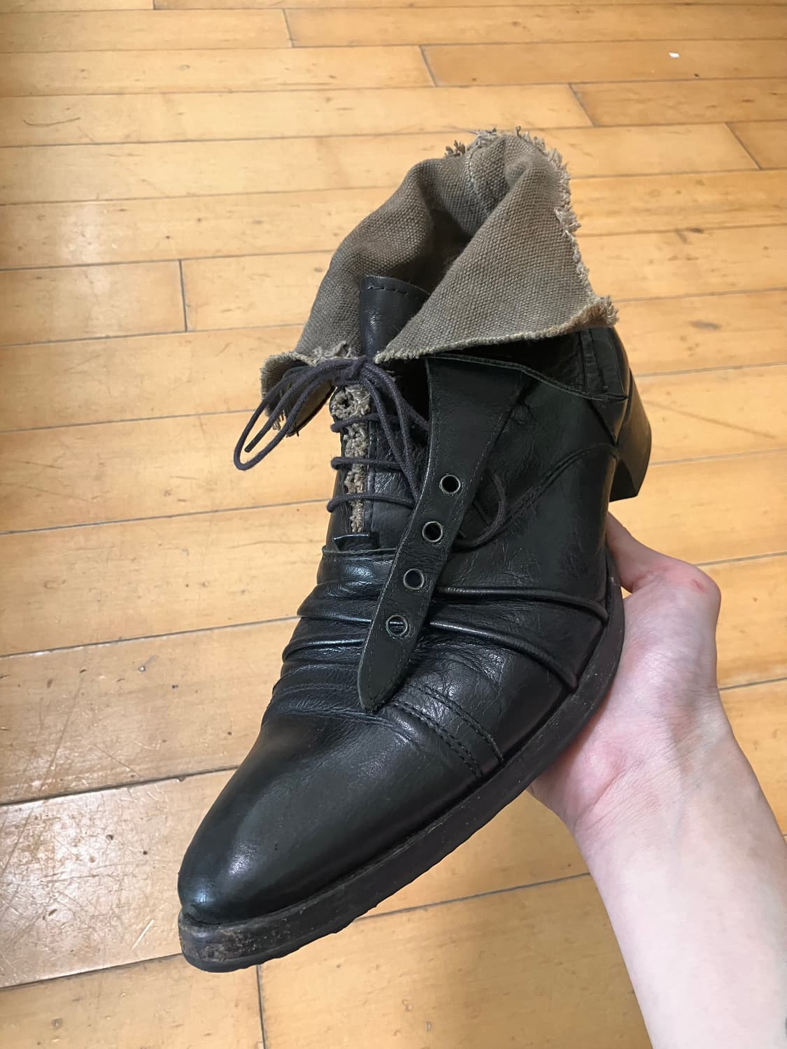 Alfredo bannister 알프레도 바니스터 레이어드 롱 노즈 부츠 상품이미지3