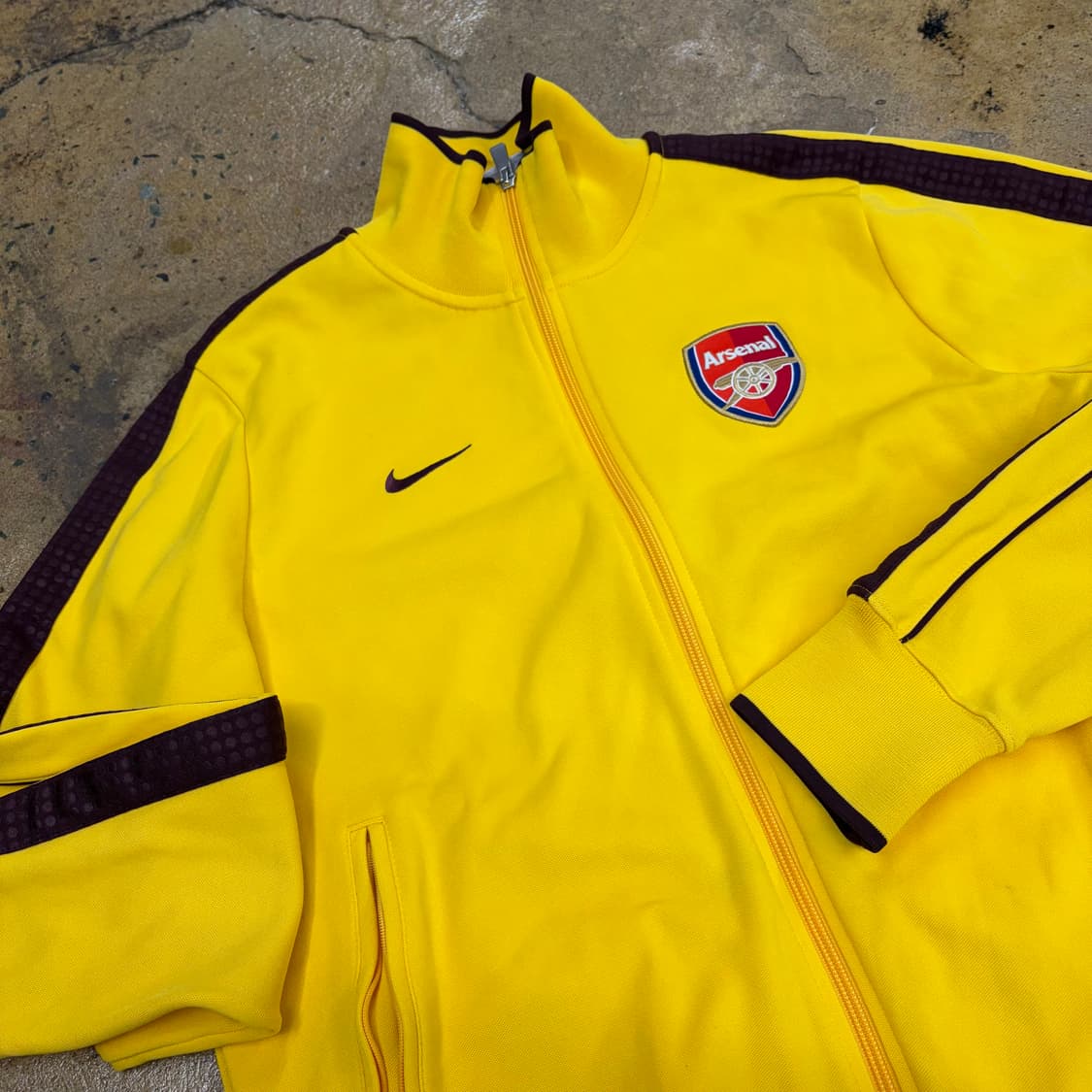 나이키 아스날 옐로우 브라운 져지 트랙탑 상품이미지1