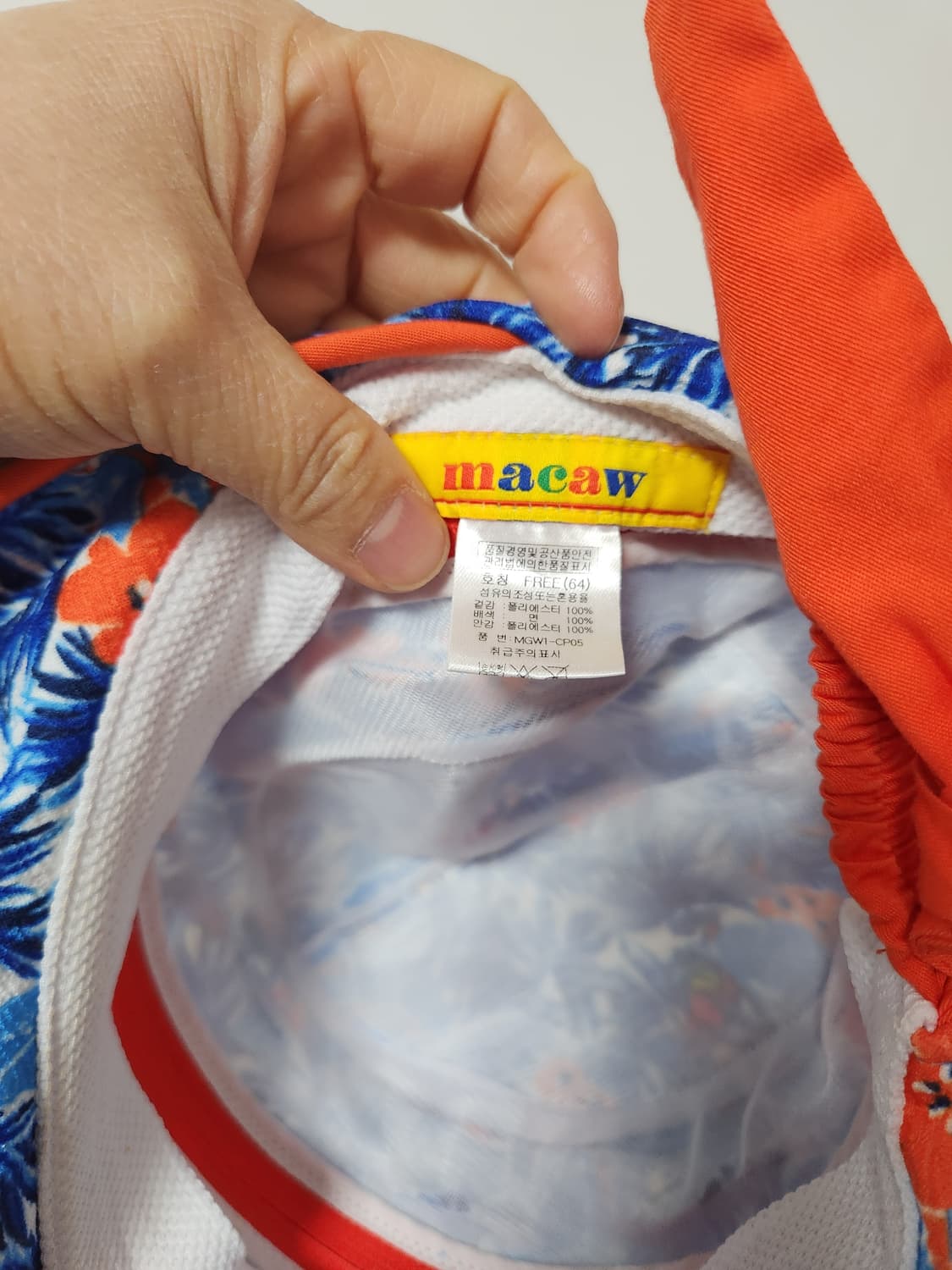 macaw 골프모자  썬캡 F(64) 상품이미지3