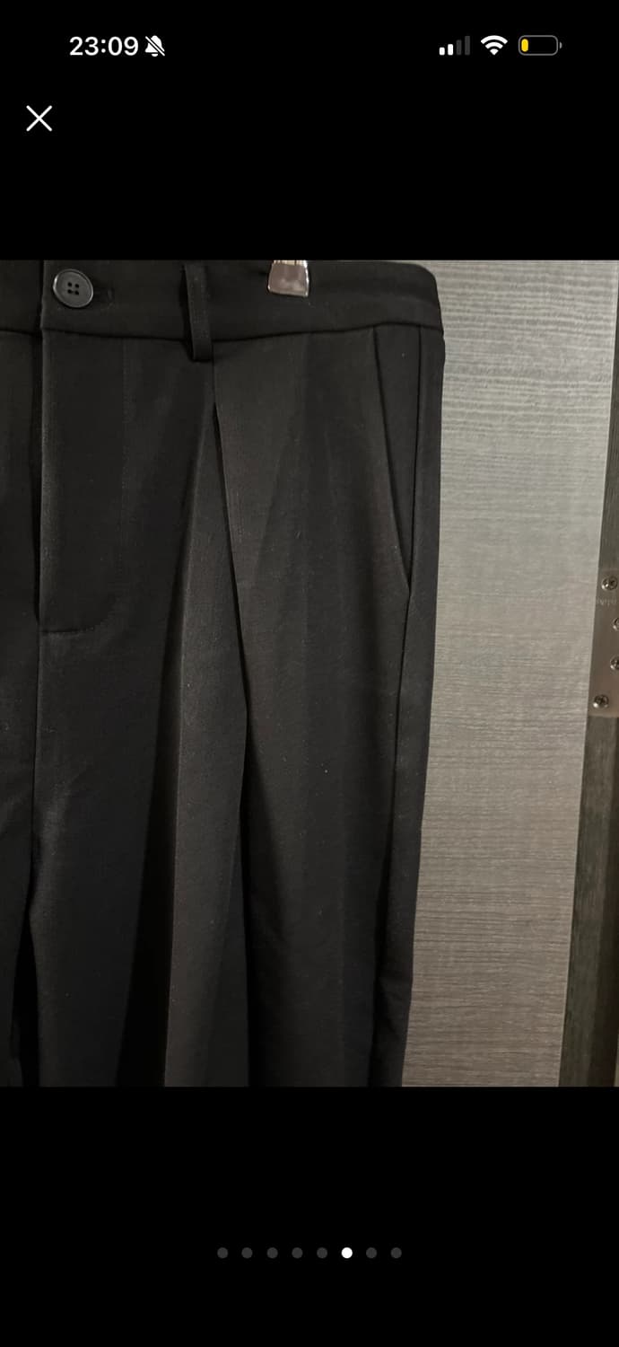 A Puee 블랙 와이드 팬츠 XL 새상품 상품이미지4