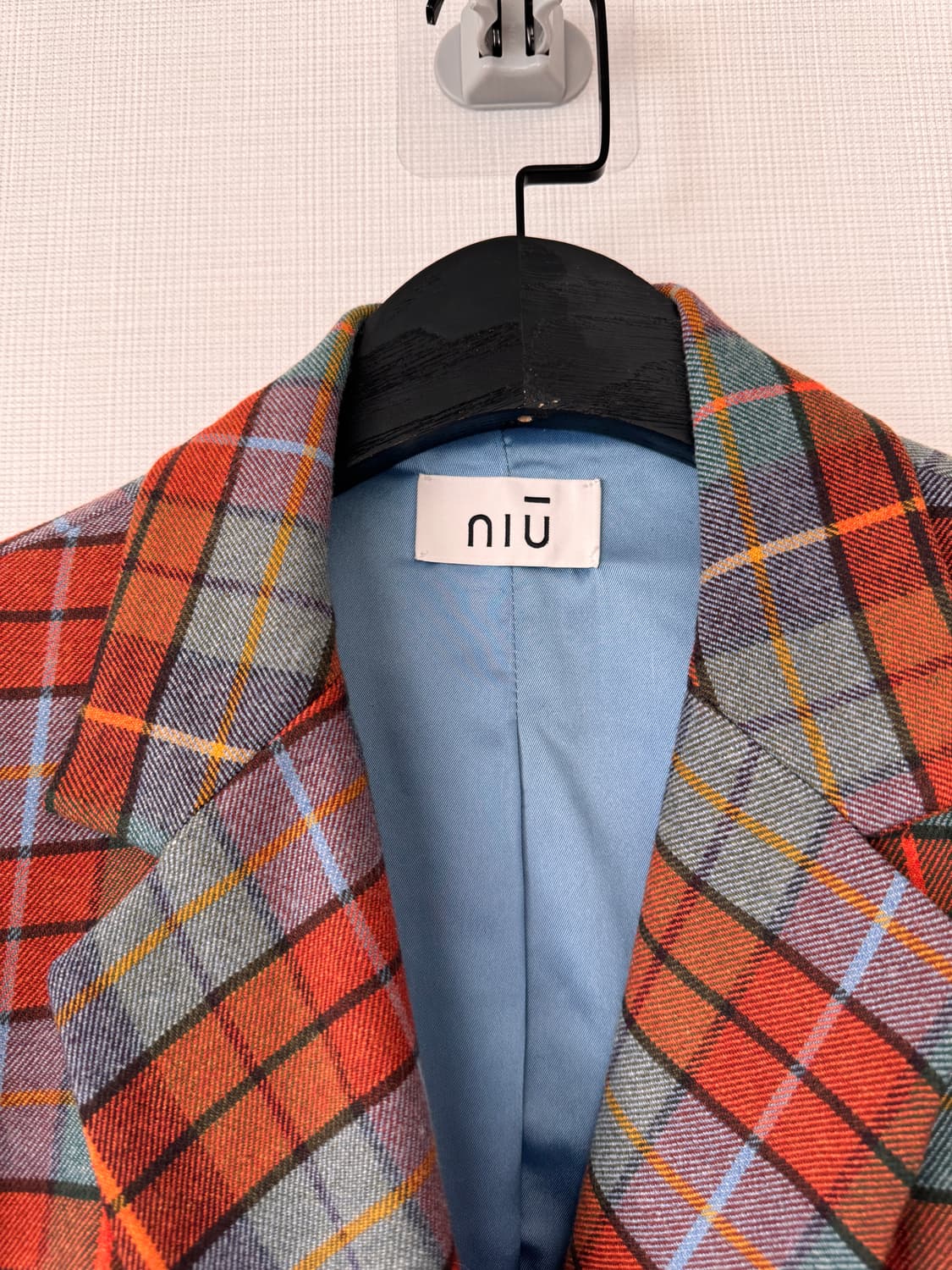 새상품 컨디션 봄 niu 체크 블레이저 XS(44,55사이즈 가능) 상품이미지4