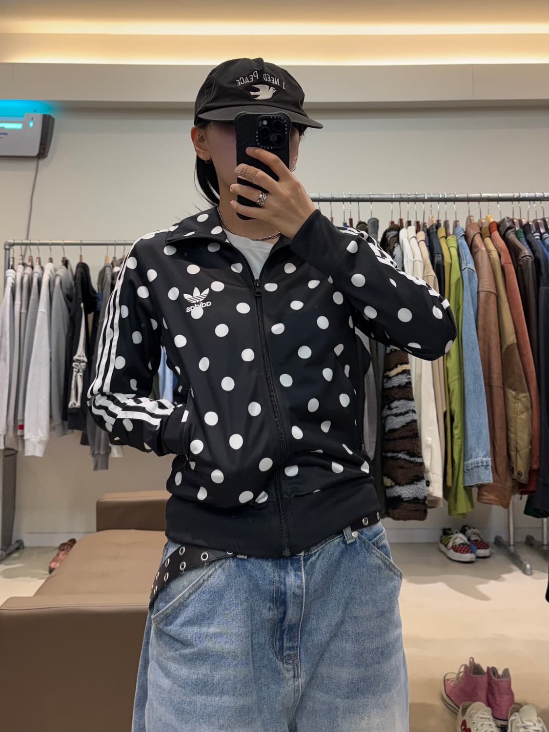 아디다스 파이어버드 도트 패턴 트랙탑 상품이미지8