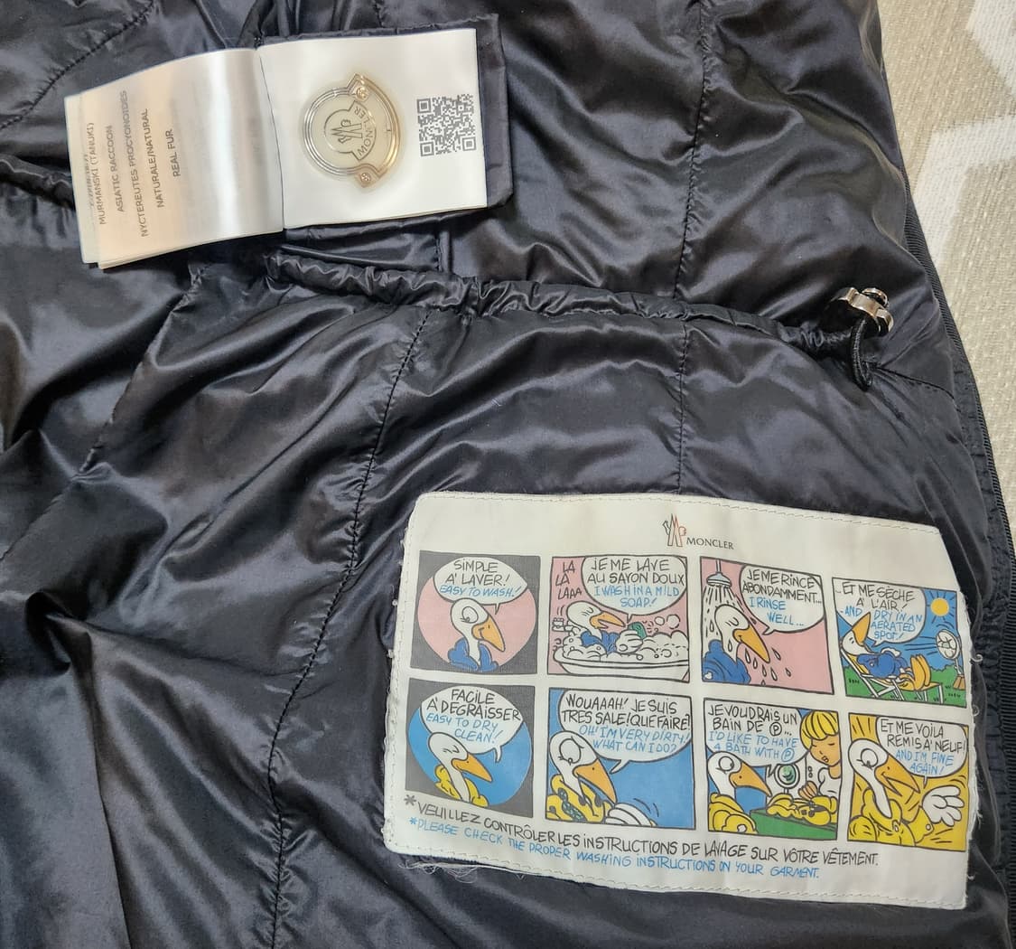 [정품] 몽클레어 패딩 헤르민퍼 블랙 사이즈 1 (여성용) 새상품급 상품이미지8