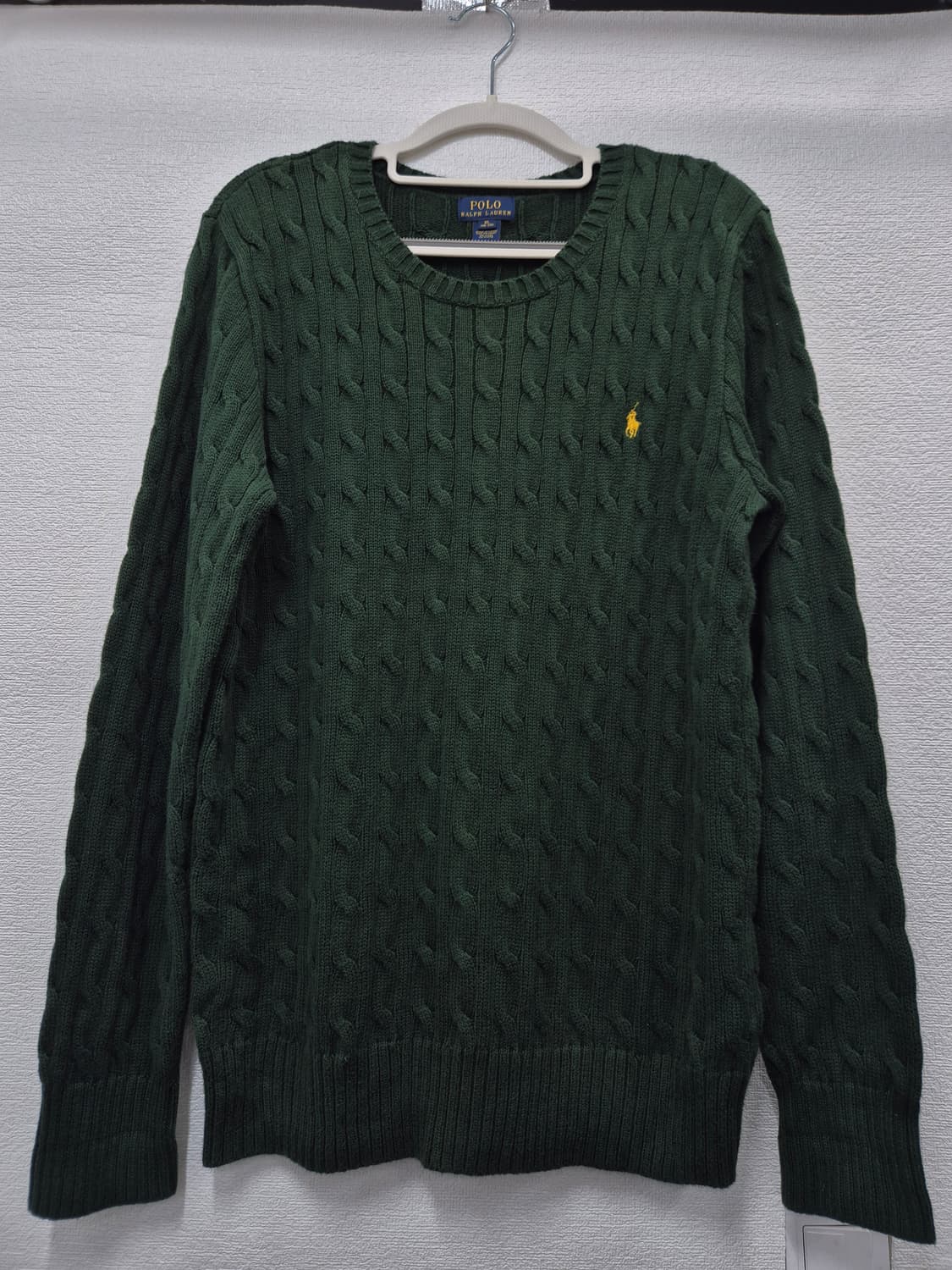 폴로 랄프로렌 케이블 니트 그린 / 95(정품) 상품이미지1