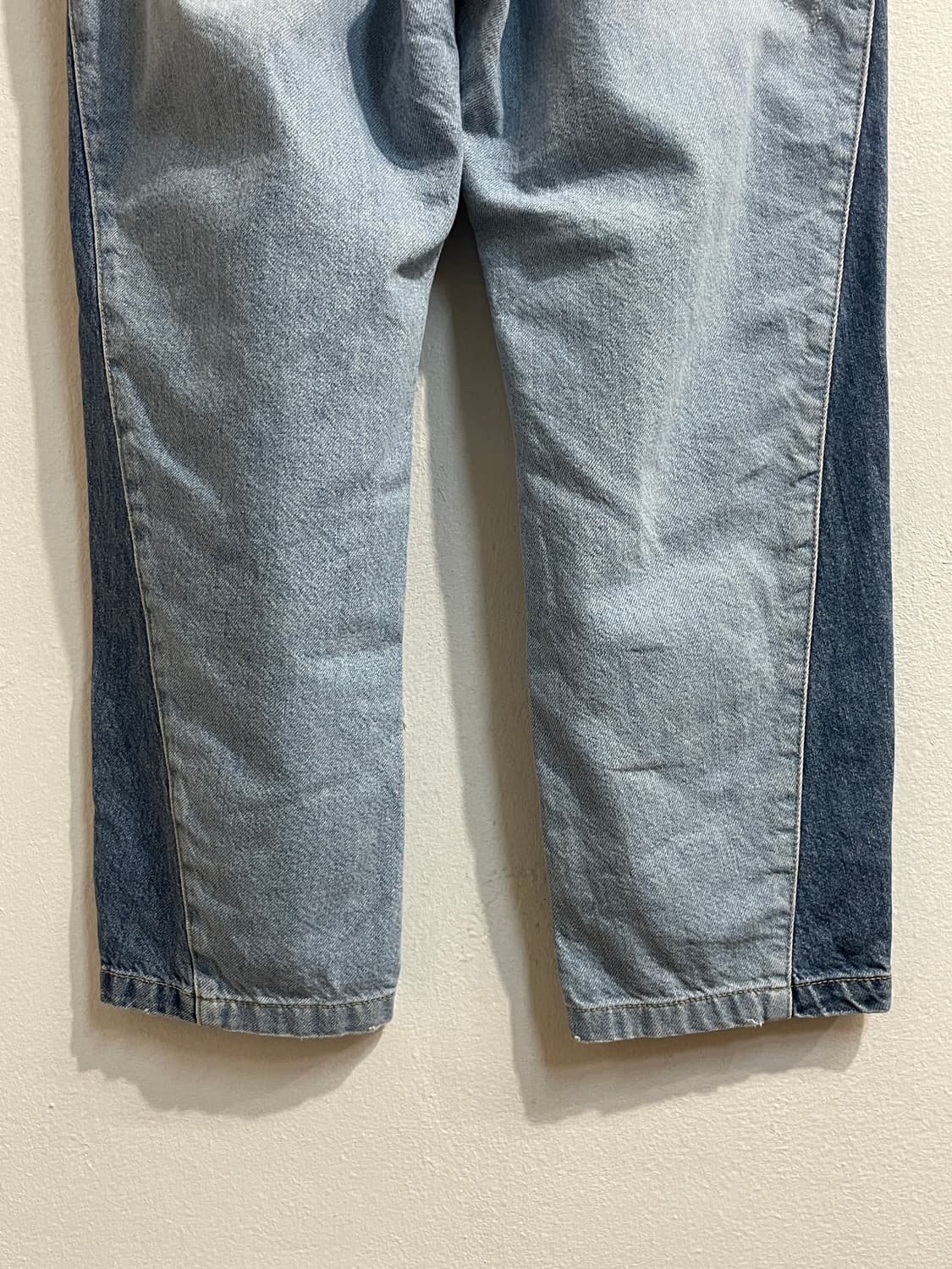 럭키슈에뜨 투톤 패널 데님 팬츠 상품이미지6