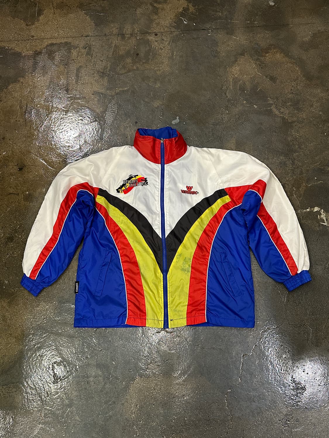 90s Belgian Athletics 팀 트레이닝 윈드브레이커 자켓 S 상품이미지1