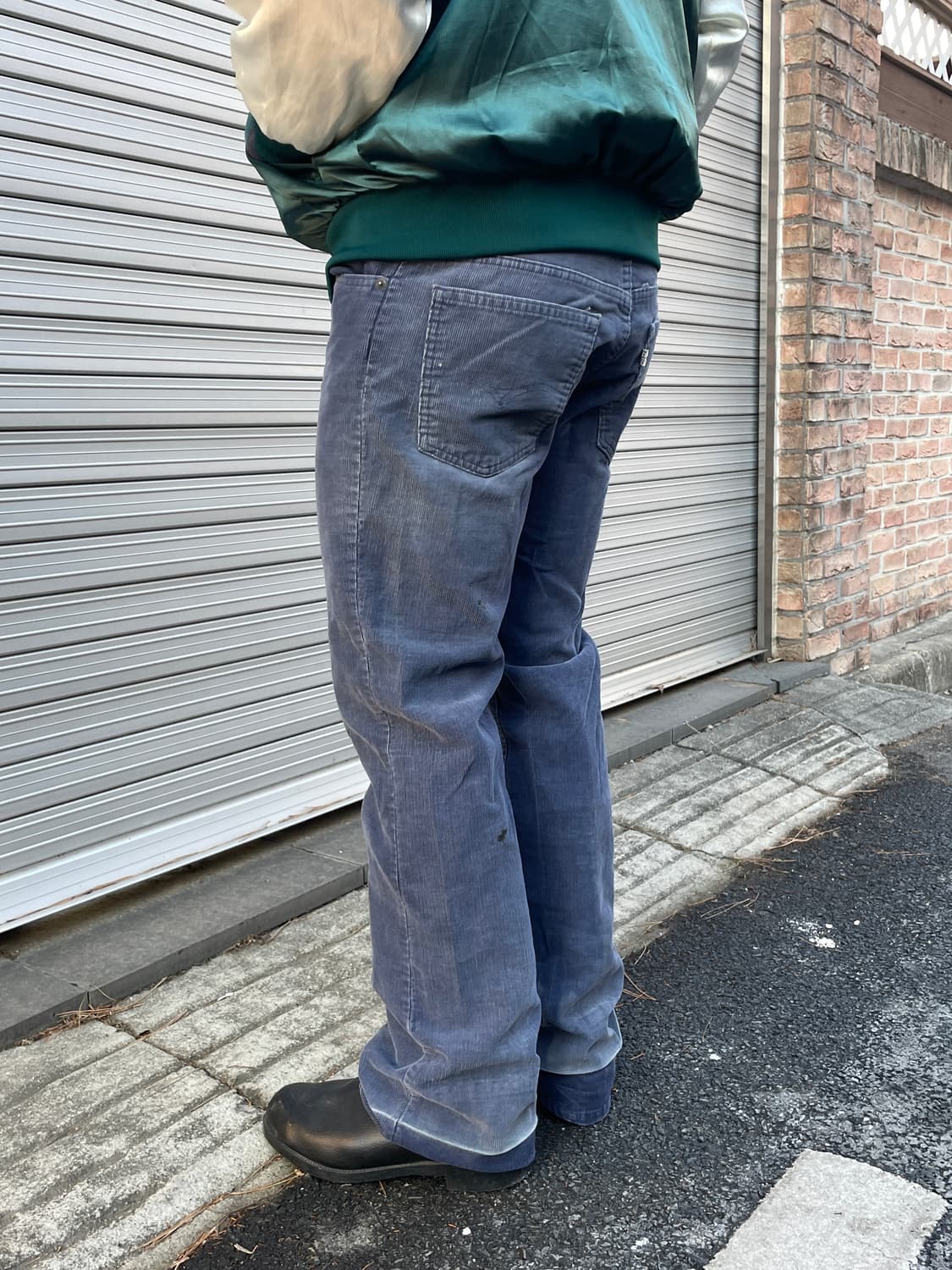 80s Levis 517 Corduroy Distressed Navy 상품이미지5