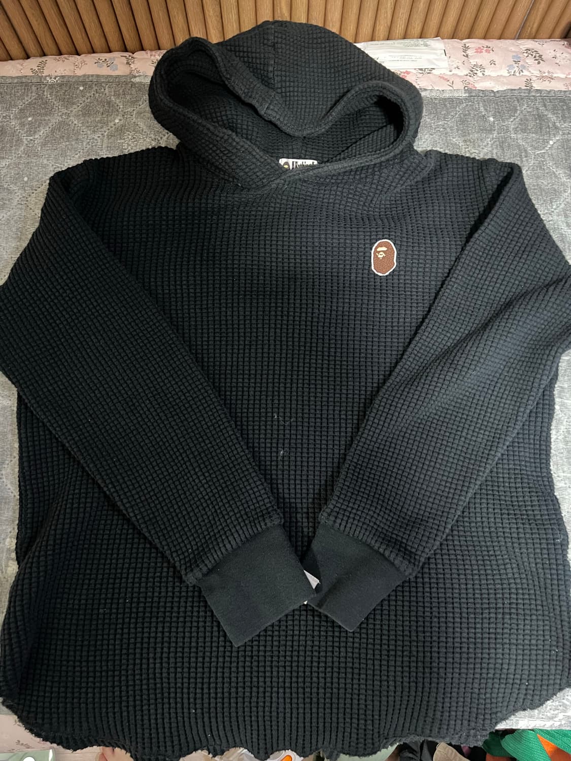 베이프 사루 와플 후드니트 상품이미지1