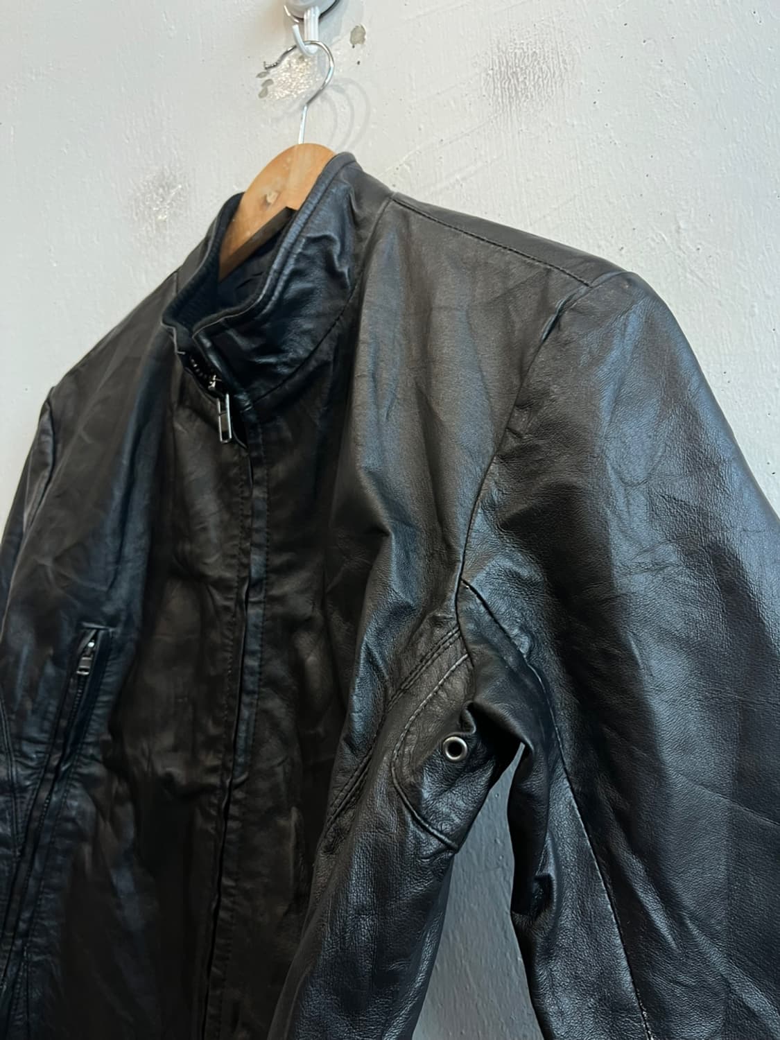 V-MEX 레더 라이더 봄버자켓 상품이미지5