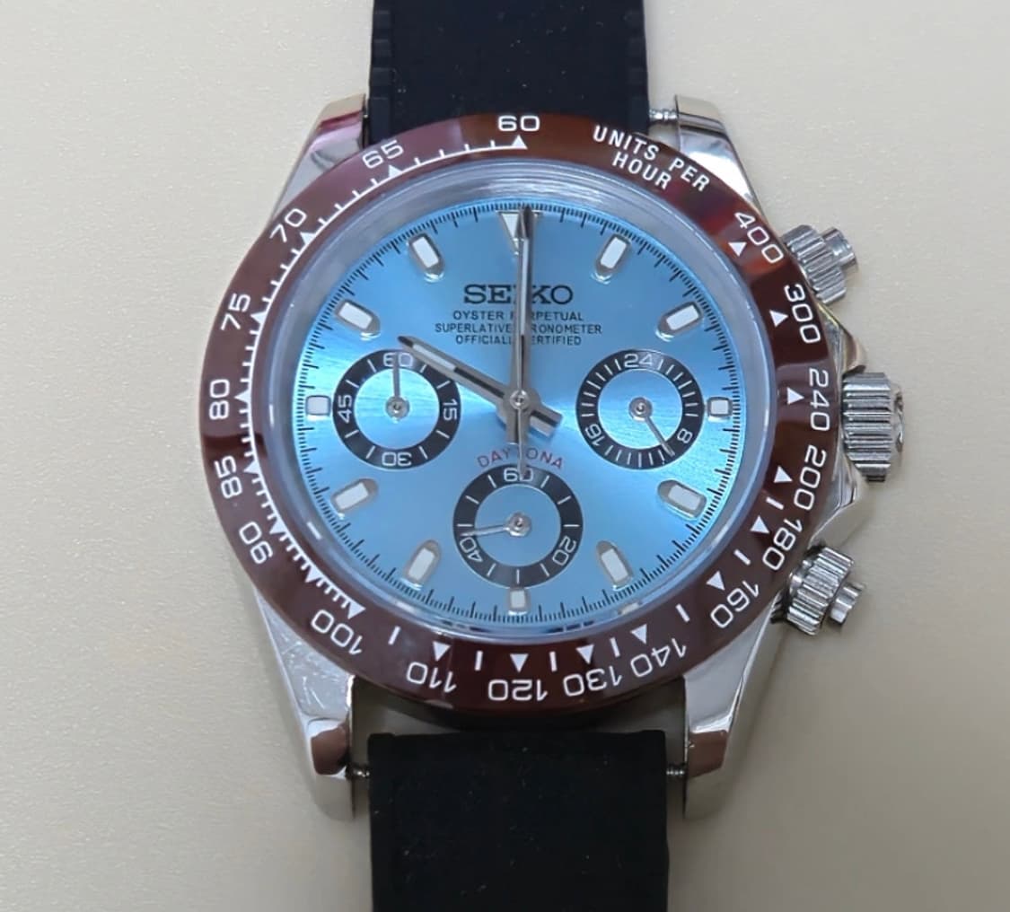 [정품] 세이코 스카이블루 데이토나 쿼츠 시계  상품이미지1